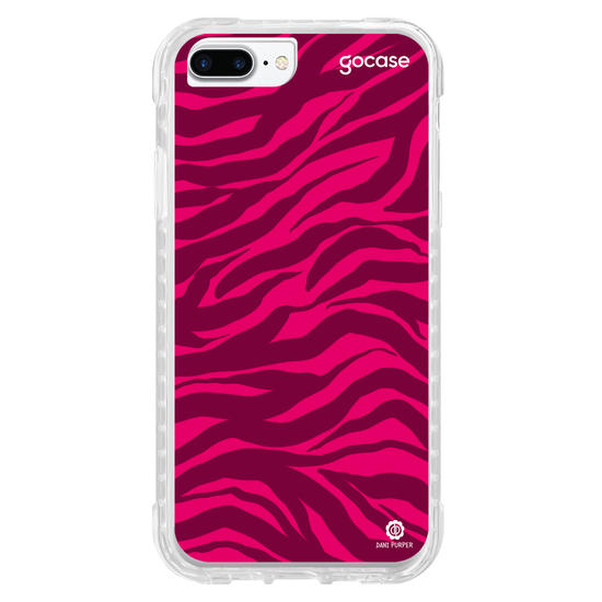 Capinha para celular Animal Print Rosa