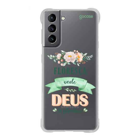 Capinha para celular  Floresça onde Deus Te Plantou