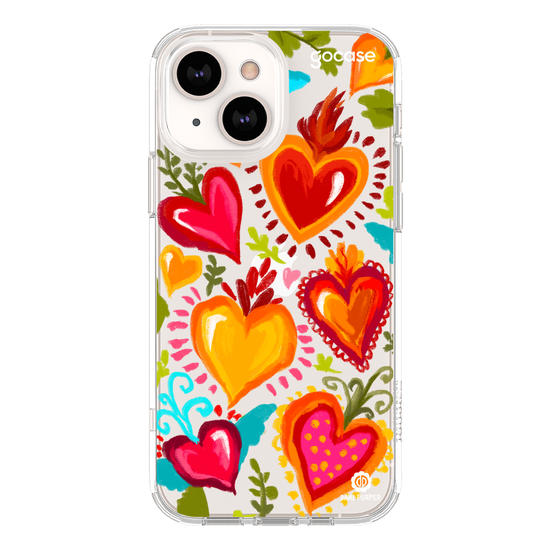 Aquarela de Corações Phone Case