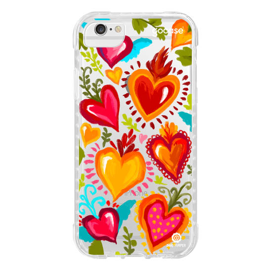 Capinha para celular Aquarela de Corações