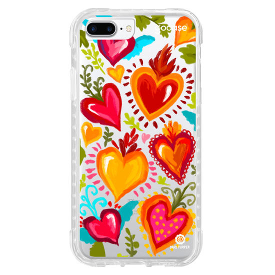 Capinha para celular Aquarela de Corações