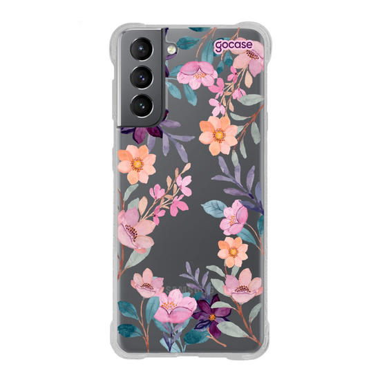 Capinha para celular  Aquarela Floral
