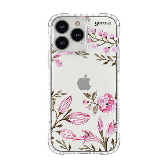 Capinha para celular Aquarela Floral Manuscrita