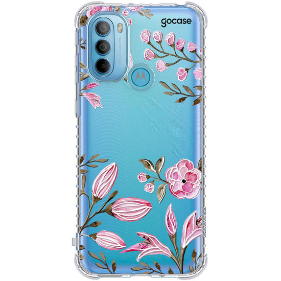 Capinha para celular Aquarela Floral Manuscrita
