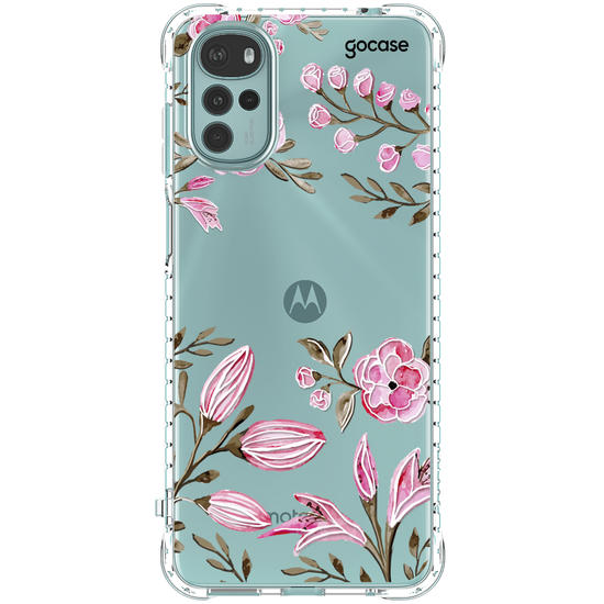 Capinha para celular Aquarela Floral Manuscrita