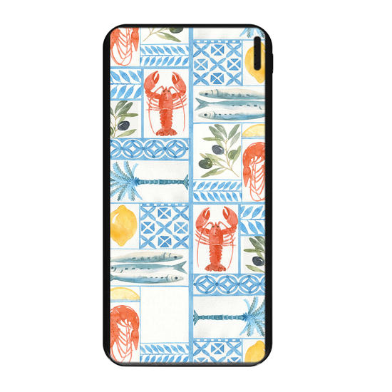 Carregador Portátil Fast Charge - Aquarela Vibe Praiana