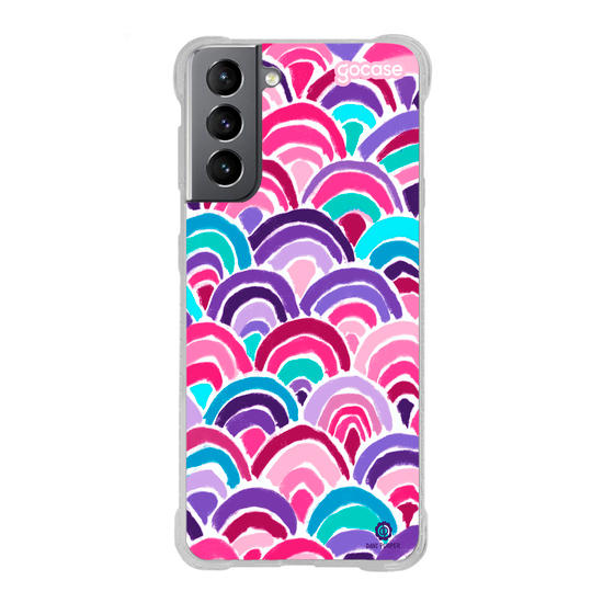 Capinha para celular Arco-íris Rosa