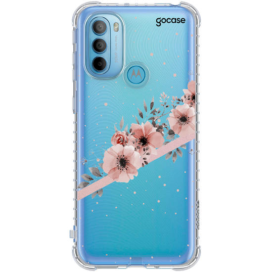 Capinha para celular Arranjos Rosé Clean Customizable