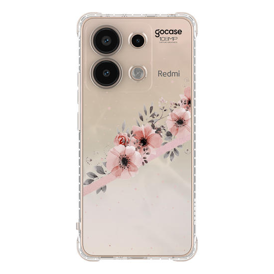 Capinha para celular Arranjos Rosé Clean Customizable