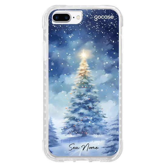 Capinha para celular Árvore de Natal - Snowy Tree