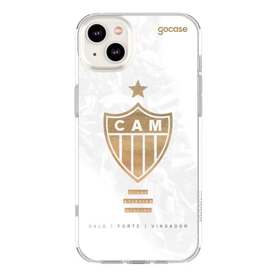Capinha para celular  Atlético Mineiro - Escudo Gold & White