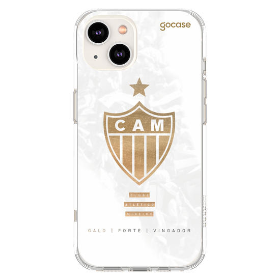 Capinha para celular  Atlético Mineiro - Escudo Gold & White