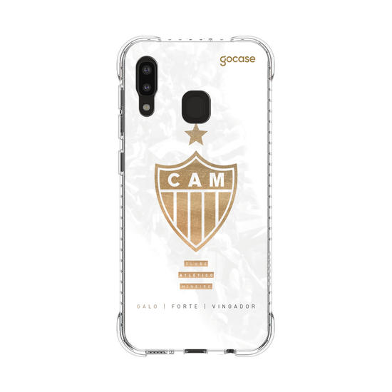 Capinha para celular  Atlético Mineiro - Escudo Gold & White