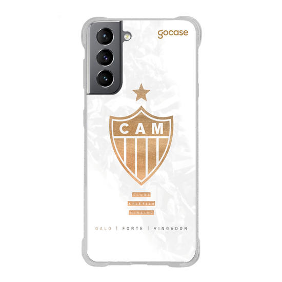 Capinha para celular  Atlético Mineiro - Escudo Gold & White