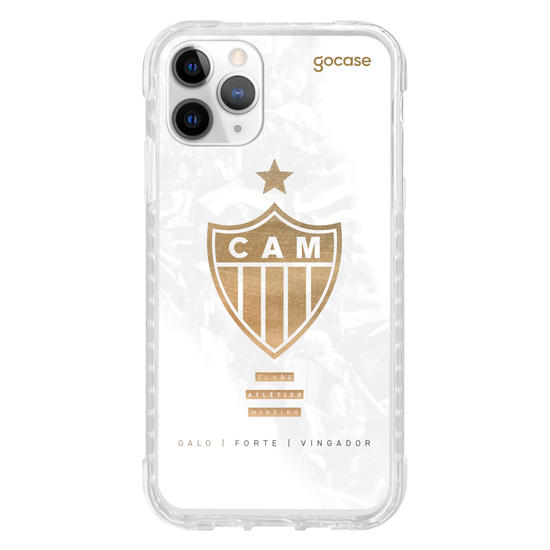Capinha para celular  Atlético Mineiro - Escudo Gold & White