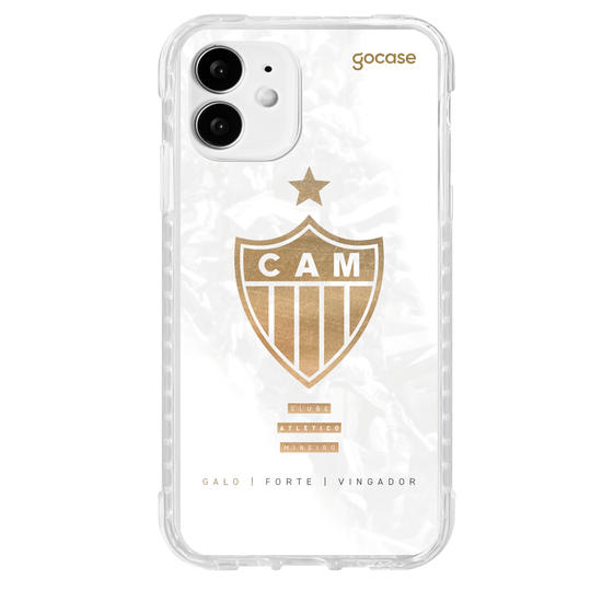 Capinha para celular  Atlético Mineiro - Escudo Gold & White