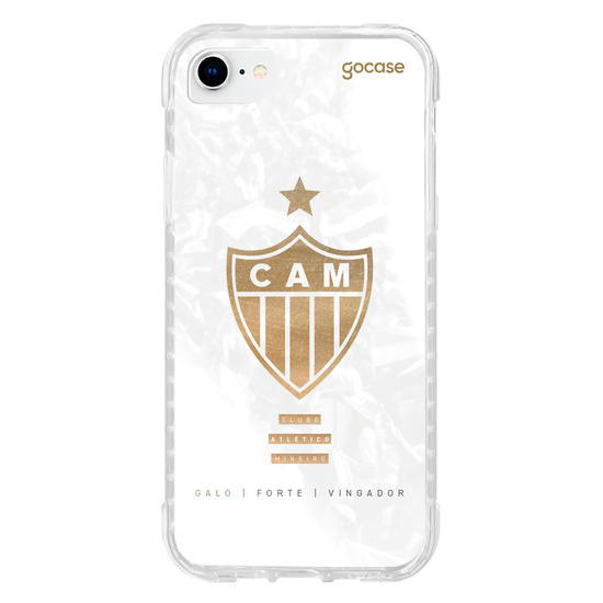 Capinha para celular  Atlético Mineiro - Escudo Gold & White