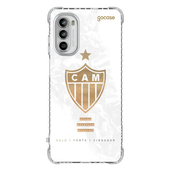 Capinha para celular  Atlético Mineiro - Escudo Gold & White
