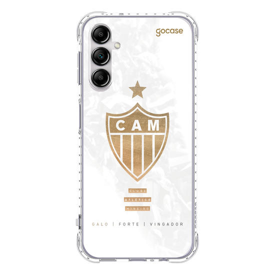 Capinha para celular  Atlético Mineiro - Escudo Gold & White