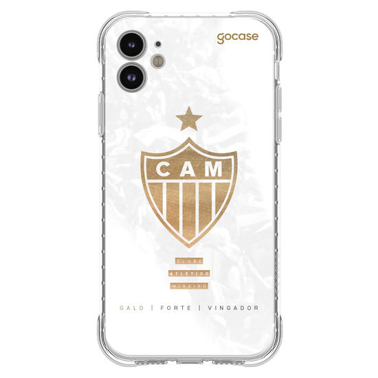 Capinha para celular  Atlético Mineiro - Escudo Gold & White