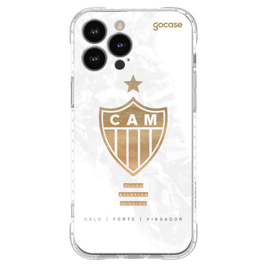 Capinha para celular  Atlético Mineiro - Escudo Gold & White
