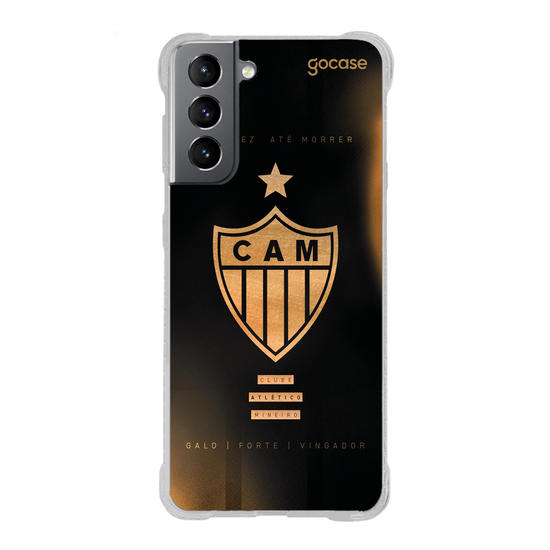 Capinha para celular  Atlético Mineiro - Escudo Gold & Black