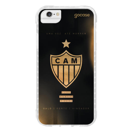 Capinha para celular  Atlético Mineiro - Escudo Gold & Black
