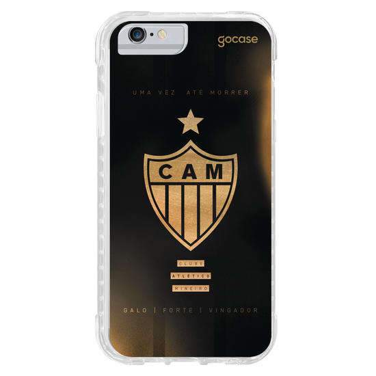 Capinha para celular  Atlético Mineiro - Escudo Gold & Black