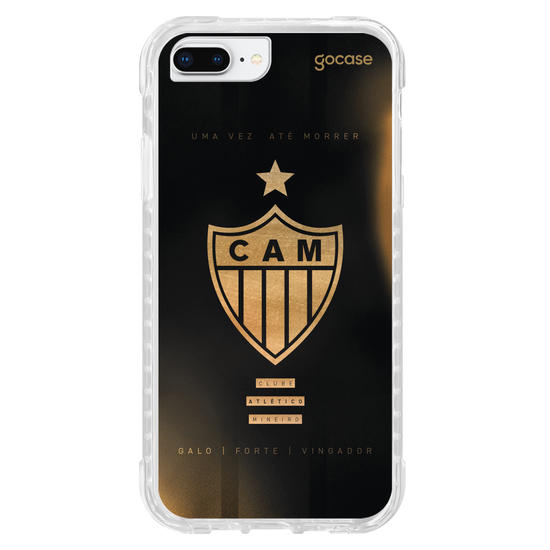Capinha para celular  Atlético Mineiro - Escudo Gold & Black