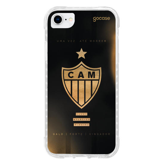 Capinha para celular  Atlético Mineiro - Escudo Gold & Black
