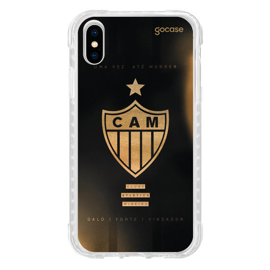 Capinha para celular  Atlético Mineiro - Escudo Gold & Black