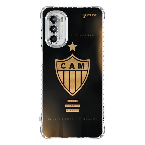Capinha para celular  Atlético Mineiro - Escudo Gold & Black