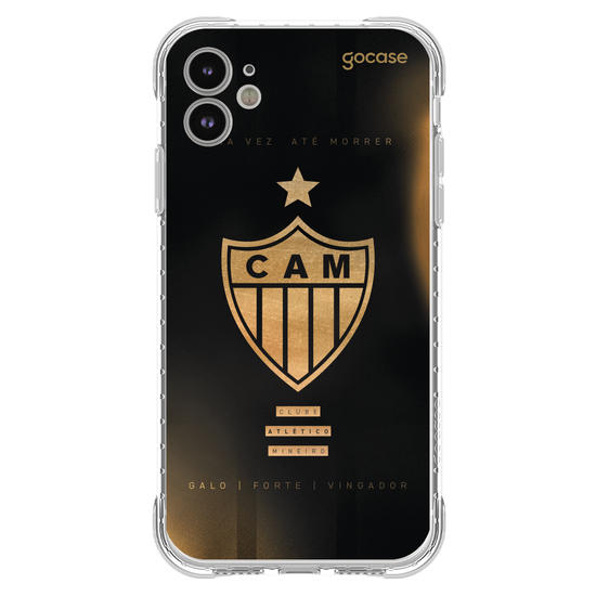 Capinha para celular  Atlético Mineiro - Escudo Gold & Black
