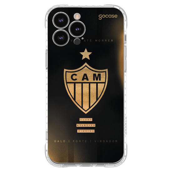 Capinha para celular  Atlético Mineiro - Escudo Gold & Black