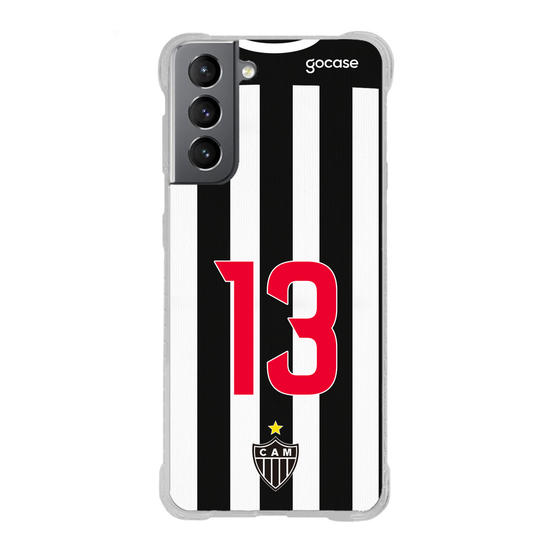 Capinha para celular Atlético Mineiro Uniforme 1 2021 Personalizado