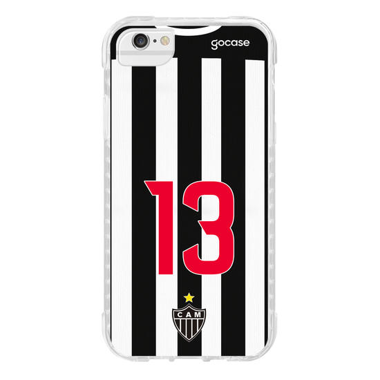 Capinha para celular Atlético Mineiro Uniforme 1 2021 Personalizado