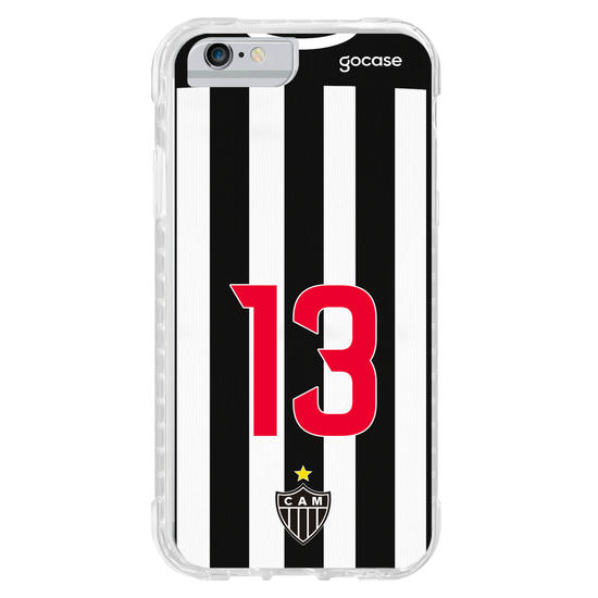 Capinha para celular Atlético Mineiro Uniforme 1 2021 Personalizado