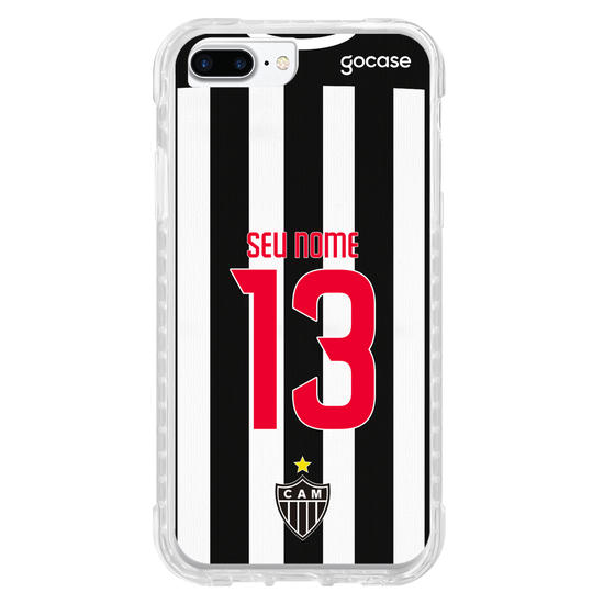 Capinha para celular Atlético Mineiro Uniforme 1 2021 Personalizado