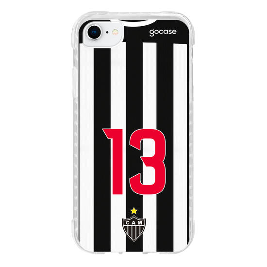 Capinha para celular Atlético Mineiro Uniforme 1 2021 Personalizado