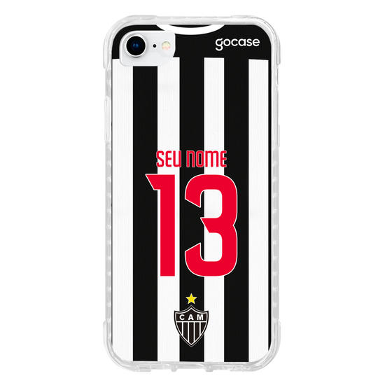 Capinha para celular Atlético Mineiro Uniforme 1 2021 Personalizado