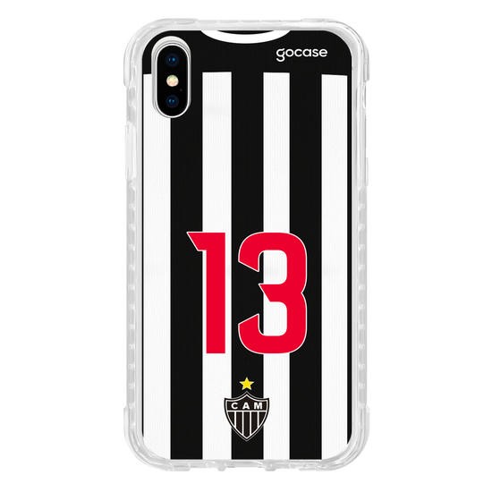 Capinha para celular Atlético Mineiro Uniforme 1 2021 Personalizado