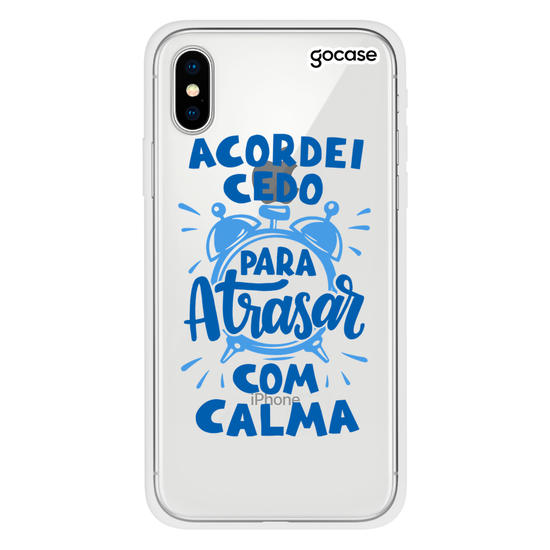 Capinha para celular Atrasar Com Calma