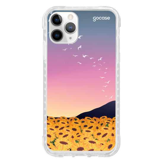Capinha para celular Aurora de Girassóis Customizável 
