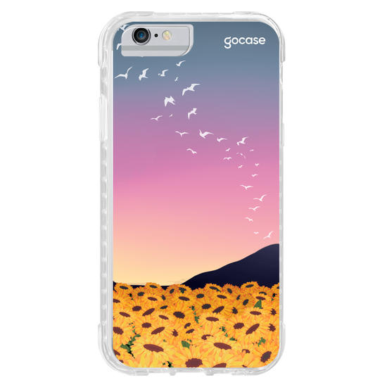 Capinha para celular Aurora de Girassóis Customizável 
