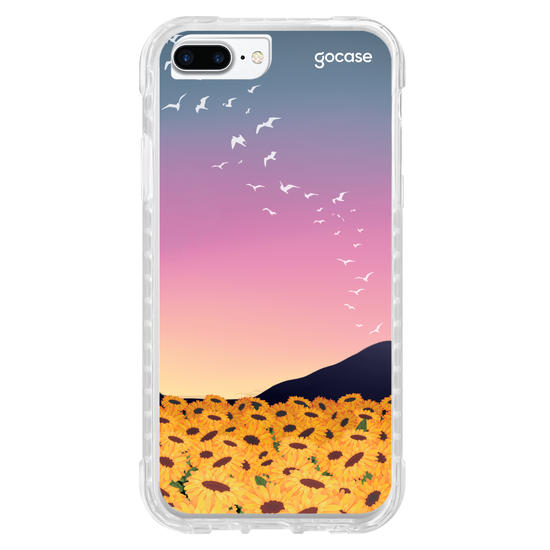 Capinha para celular Aurora de Girassóis Customizável 