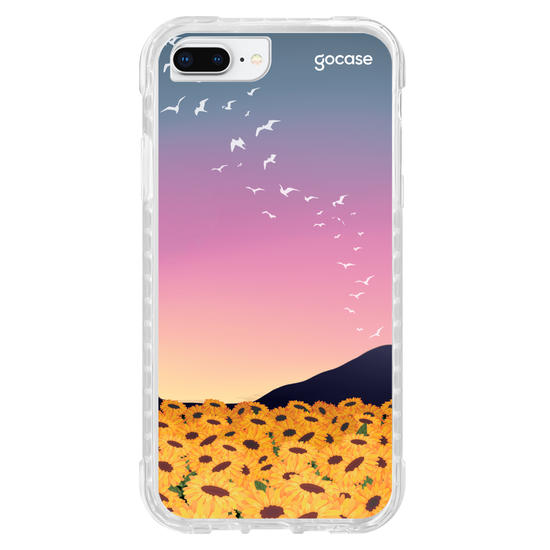 Capinha para celular Aurora de Girassóis Customizável 