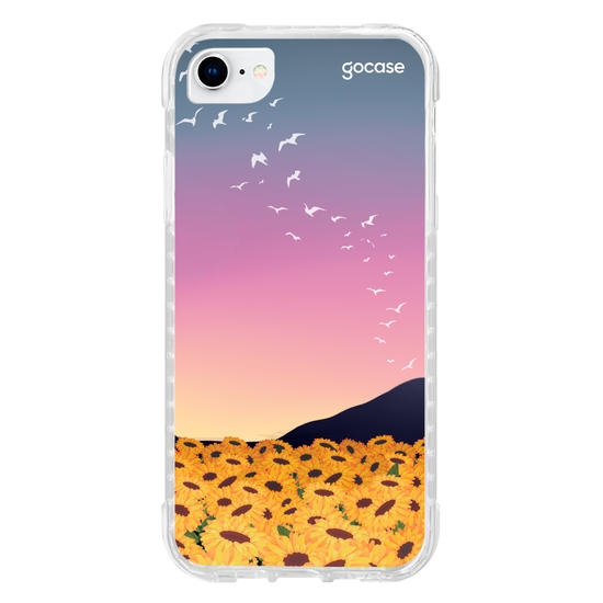 Capinha para celular Aurora de Girassóis Customizável 