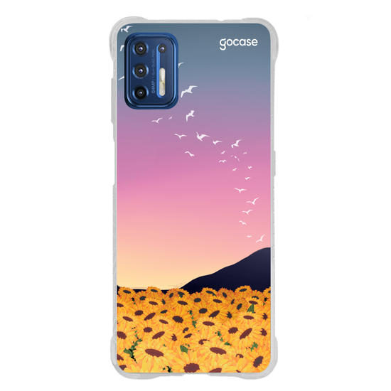 Capinha para celular Aurora de Girassóis Customizável 