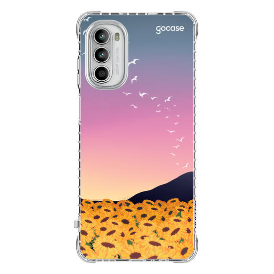 Capinha para celular Aurora de Girassóis Customizável 