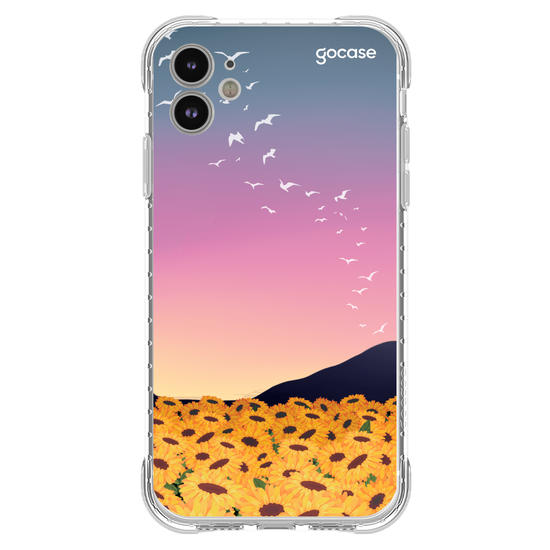 Capinha para celular Aurora de Girassóis Customizável 